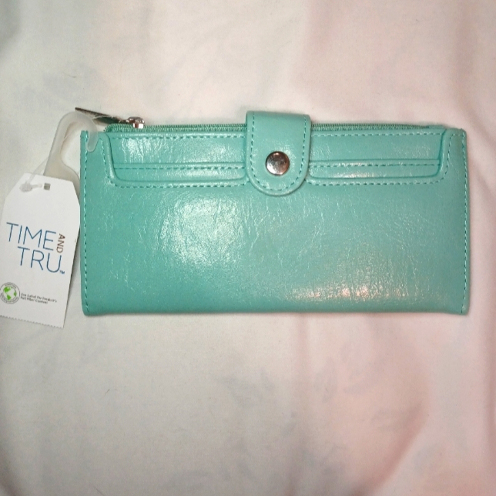 Sea foam green wallet